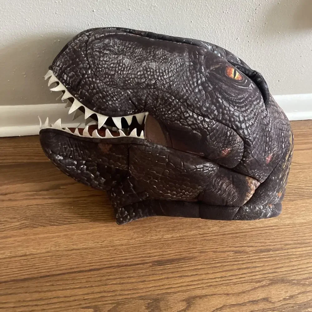 Jurassic World T Rex Full Head Mask DanDee Big Greeter Head Halloween Dinosaur